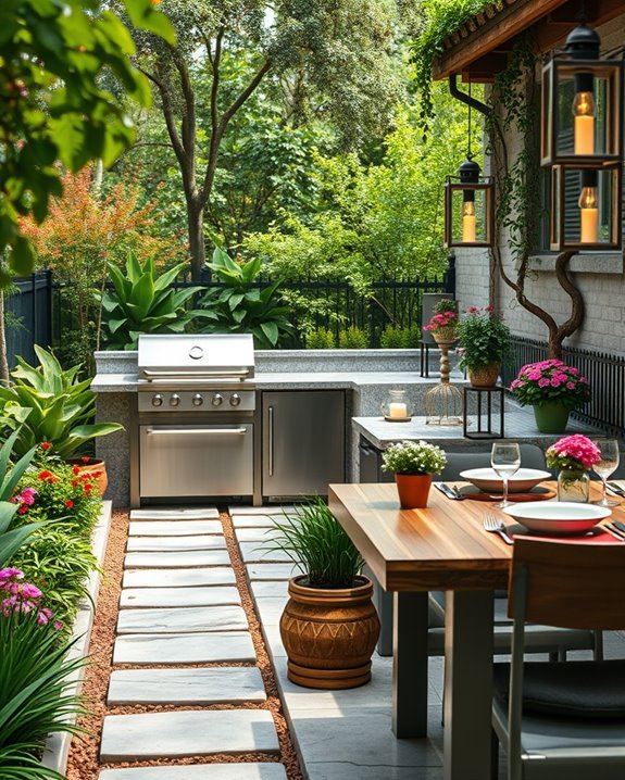 enchanting outdoor cooking retreat