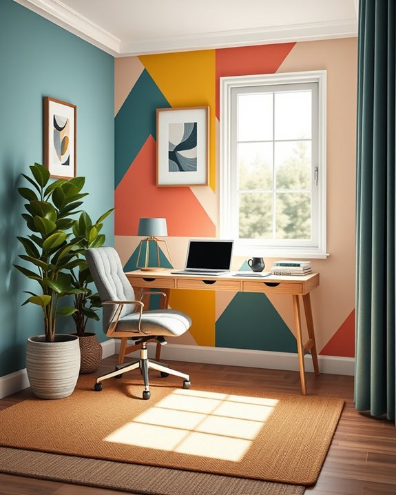 energizing colorful accent walls