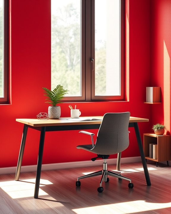 energizing vibrant home office