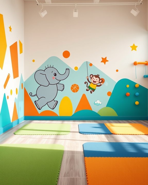 engaging playful workout spaces