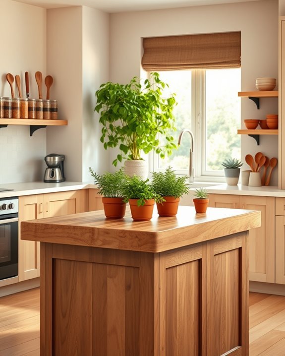 enhance kitchen with herbs