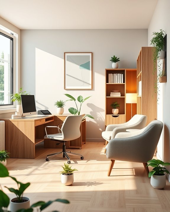 enhancing atmosphere with greenery