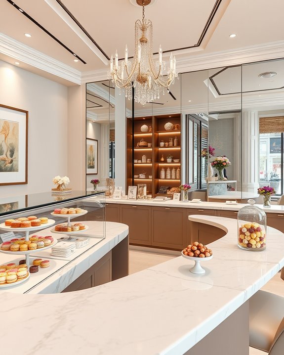 enhancing dessert shop design