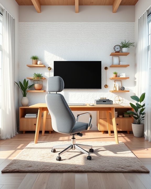 ergonomic chair promotes comfort