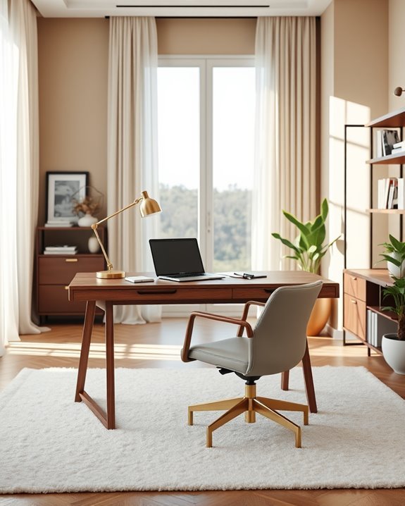 ergonomic organized home office