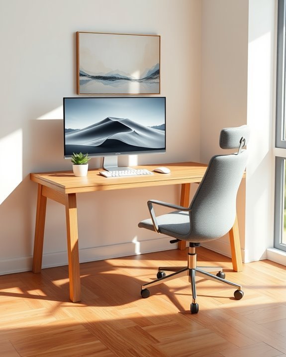 ergonomic organized inspiring workspace