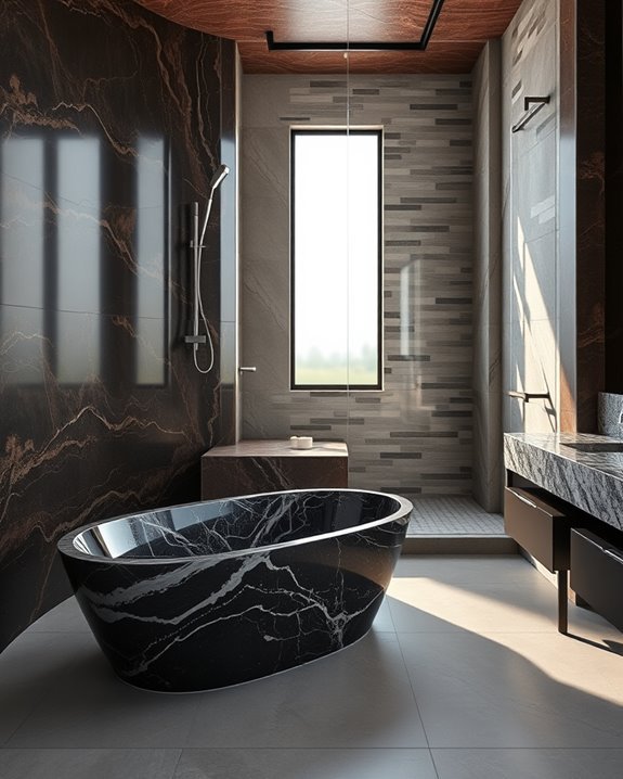 exotic stone bathroom luxury
