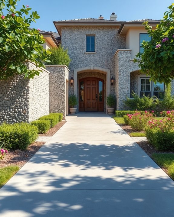 exposed aggregate exterior design