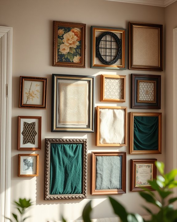 fabric swatch wall decor