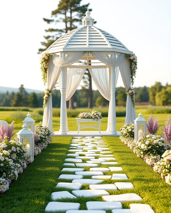 fairy tale outdoor wedding