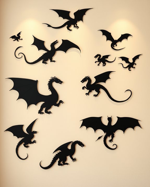 fantasy dragon wall decals