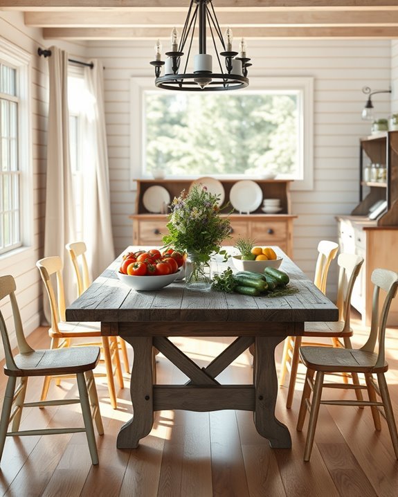 farmhouse dining room charm