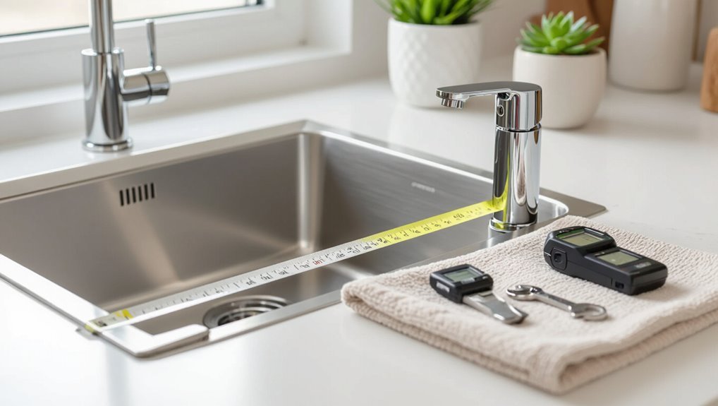faucet measurement ensures compatibility