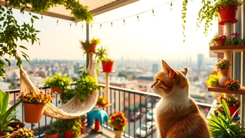feline friendly balcony adventures