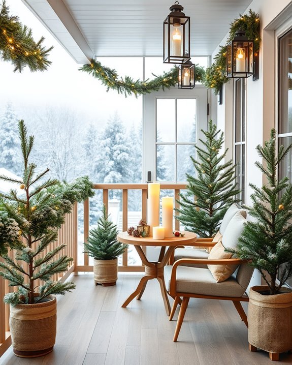 festive balcony space transformation