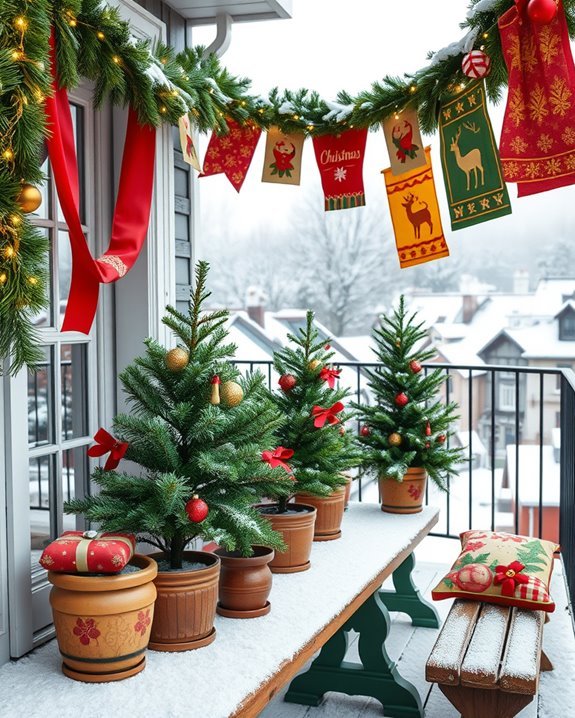 festive durable balcony banners