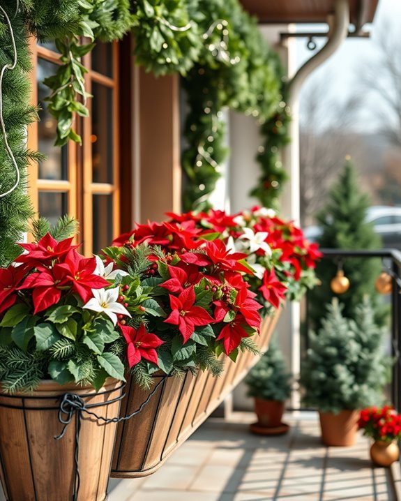festive seasonal planter decor