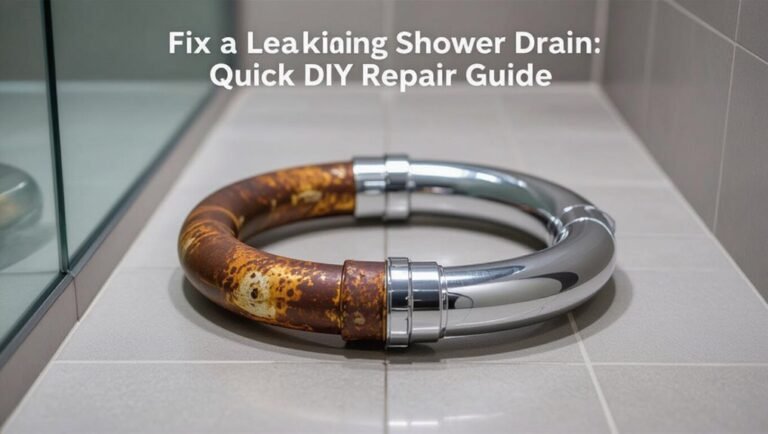 fix leaking shower drain