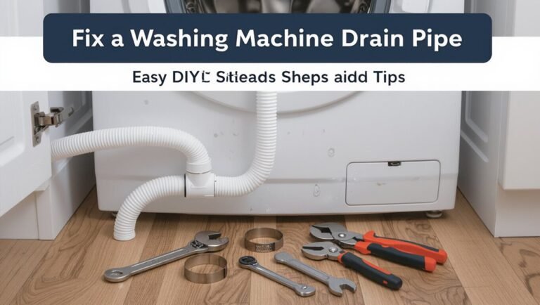 fixing washing machine drainpipe
