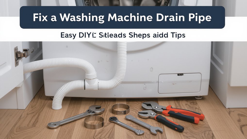 fixing washing machine drainpipe