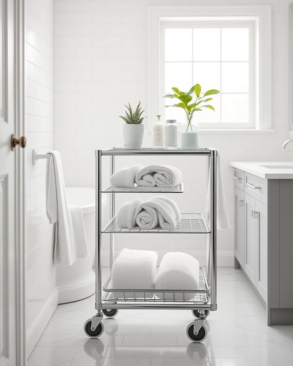 flexible bathroom storage solution