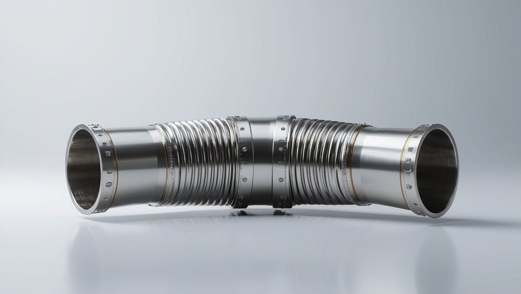 flexible corrugated exhaust connector