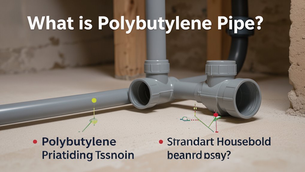 flexible gray polyethylene water tubing