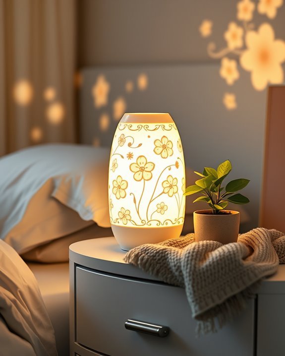 floral ambiance projection lamp