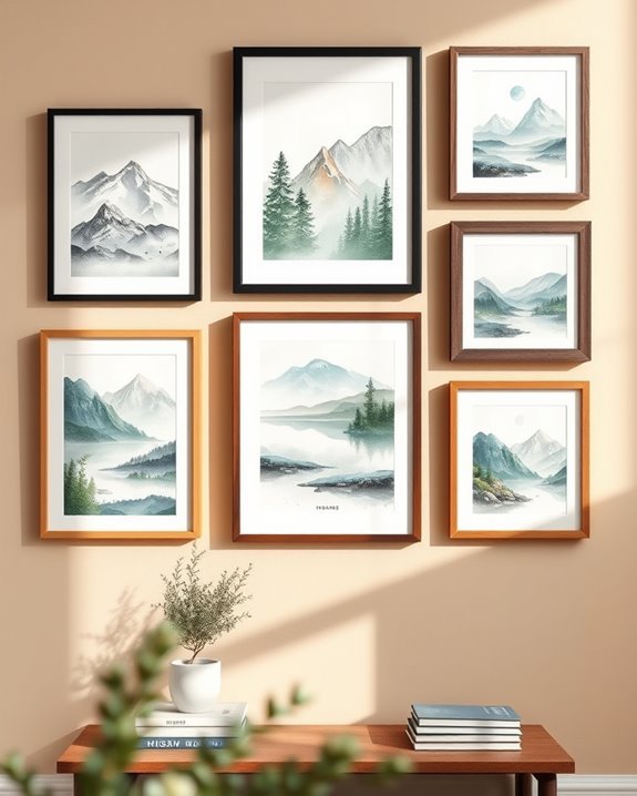 fluid dreamy landscape art