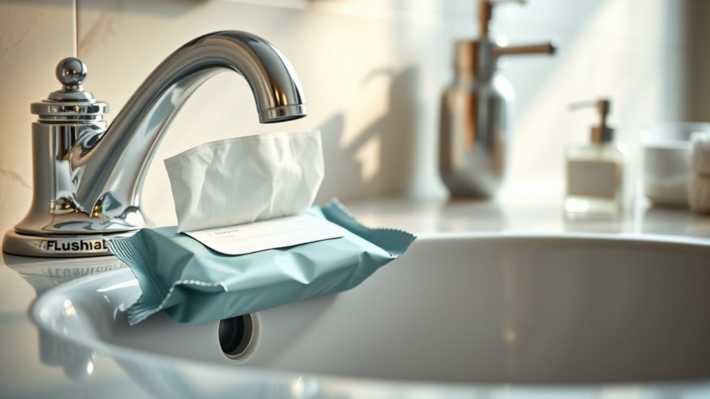 flushable wipes pipe risks