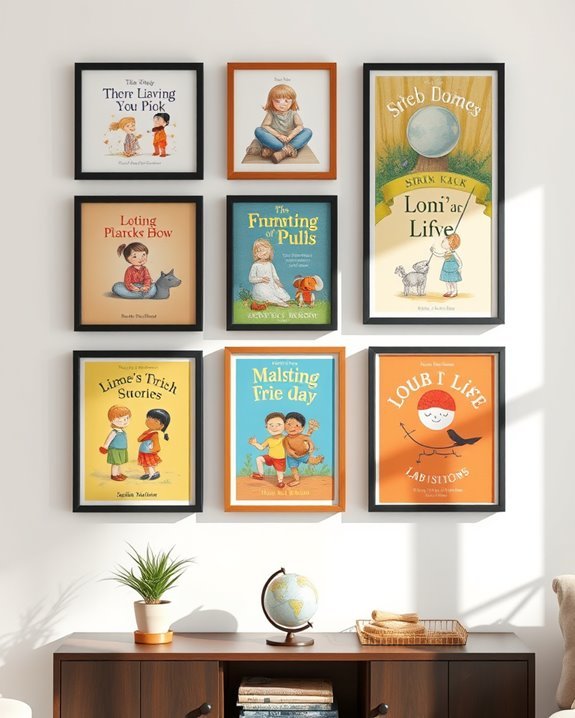 framed children s book covers