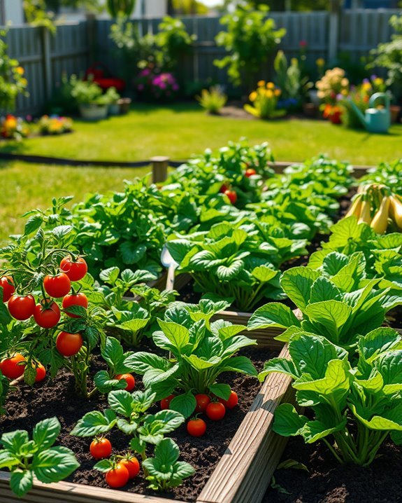 fresh produce through gardening