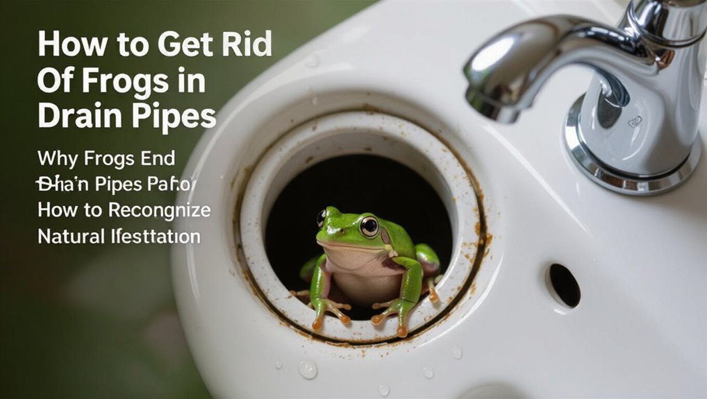 frogs invade drain pipes
