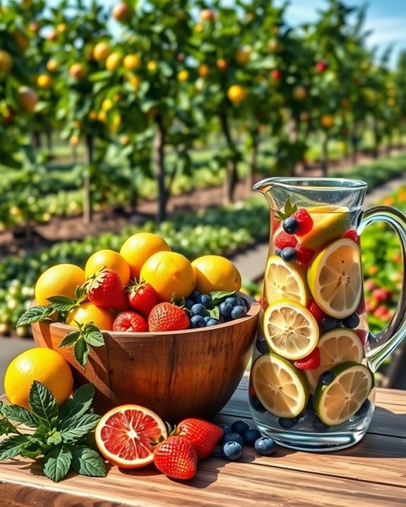 fruit infused hydrating beverages