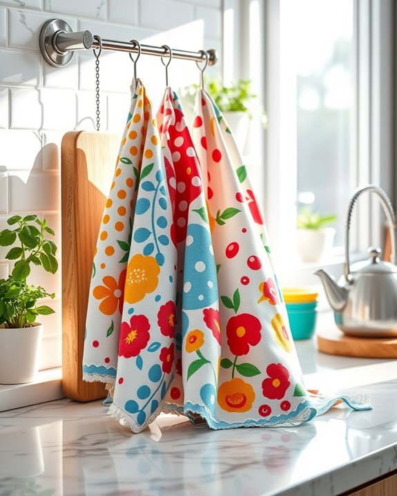 fun and colorful kitchen accents