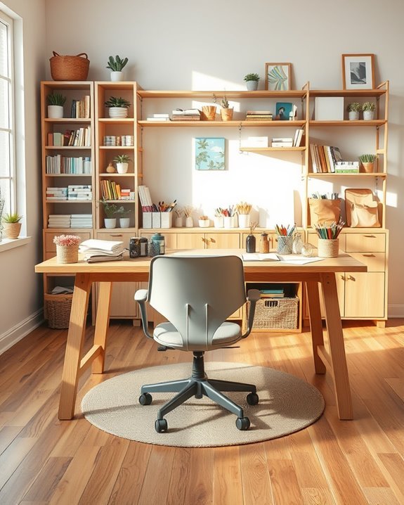 functional and organized workspace