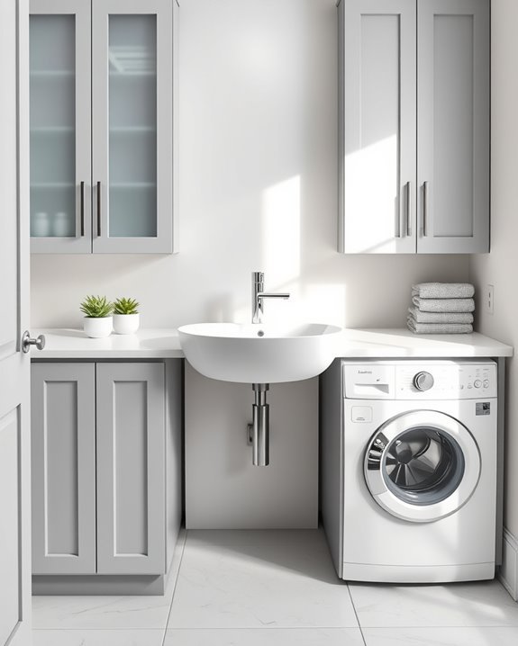 functional bathroom laundry solution