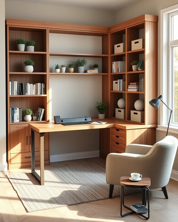 functional cozy corner office