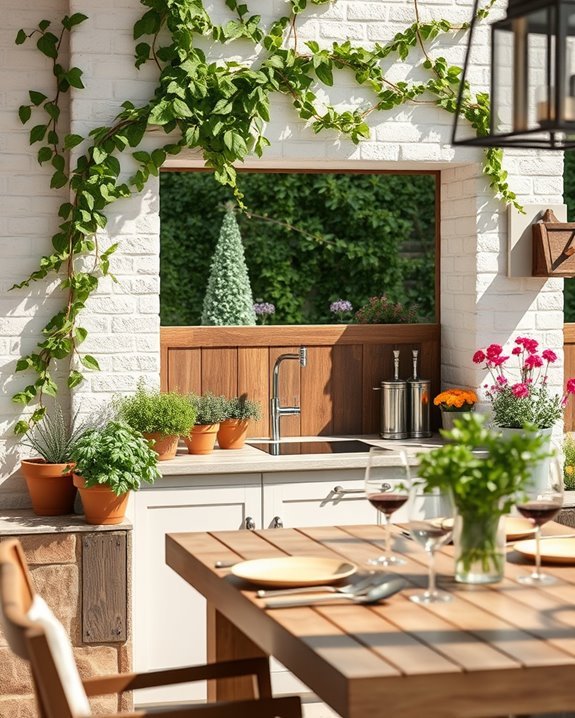 functional outdoor serving hatch