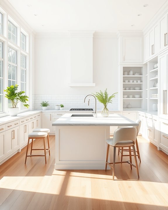 functional spacious white pantries