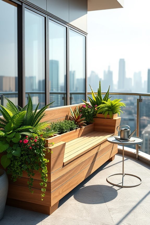 functional stylish balcony seating
