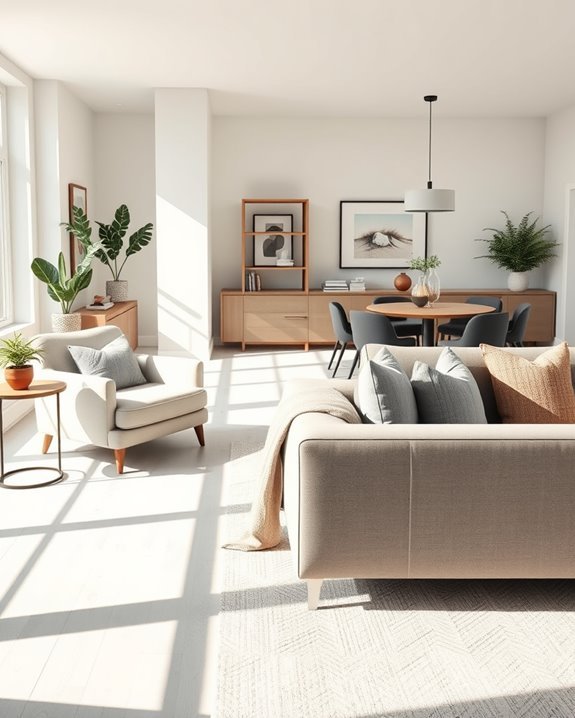furniture creates functional zones