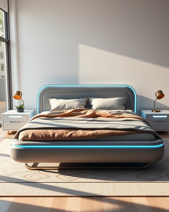 futuristic customizable led beds