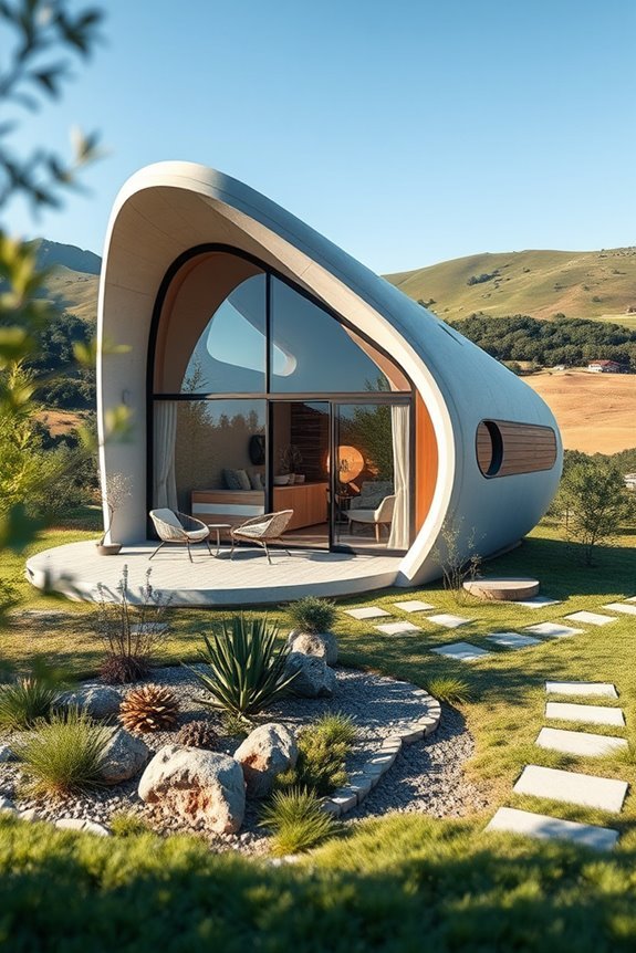 futuristic sustainable tiny home