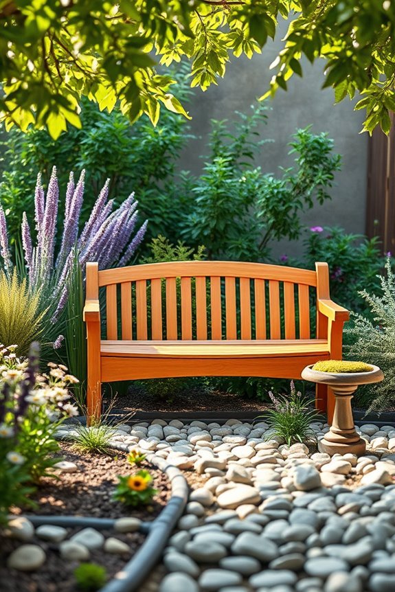garden benches for relaxation