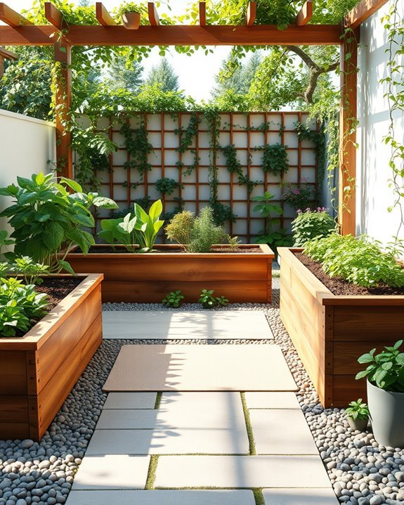 gardening and stretching combined