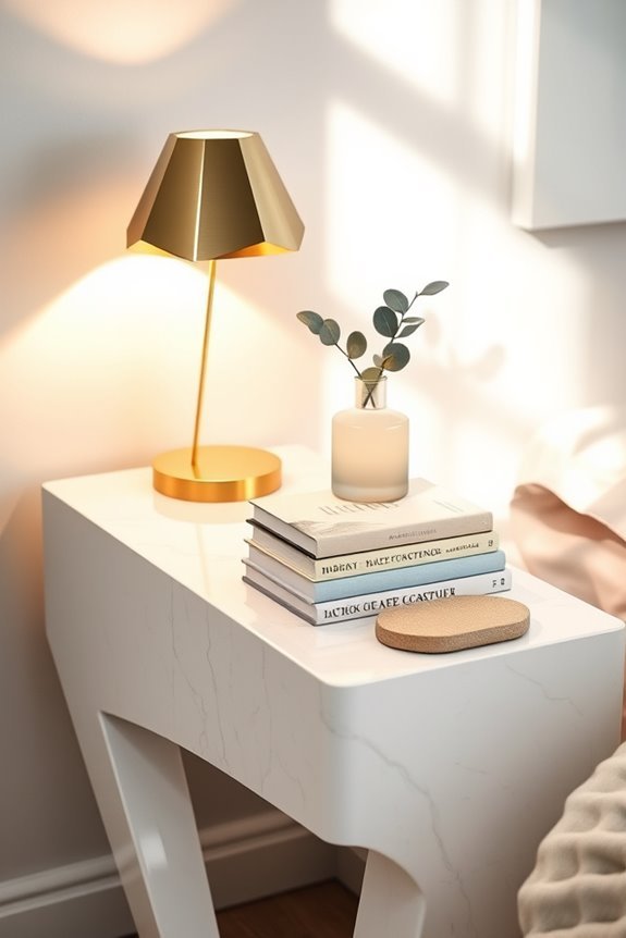 geometric bedside table design