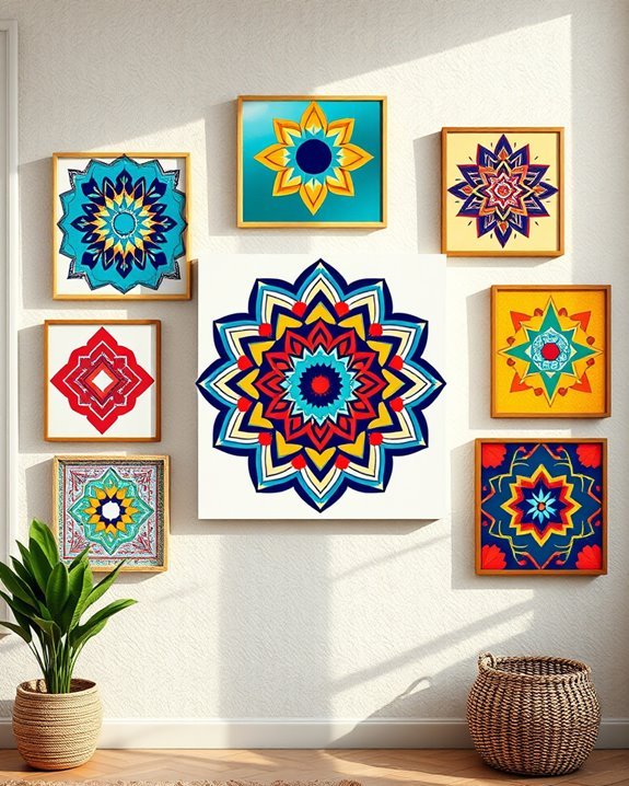 geometric color blocking art