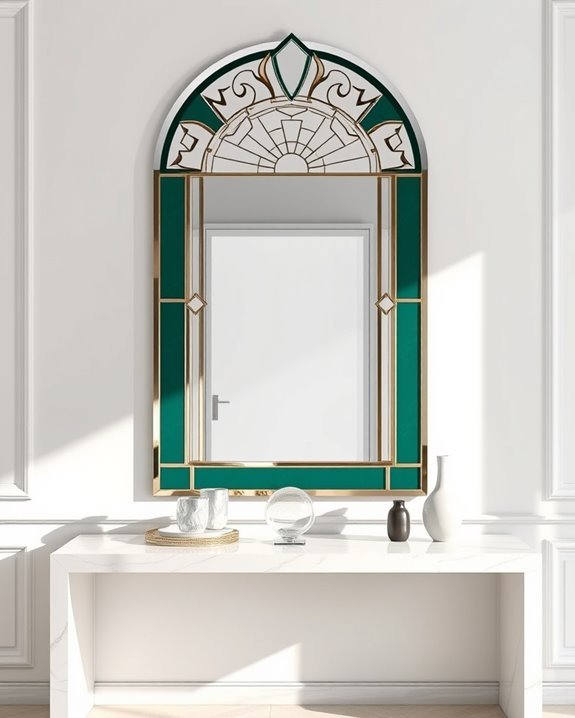 glamorous geometric mirror designs