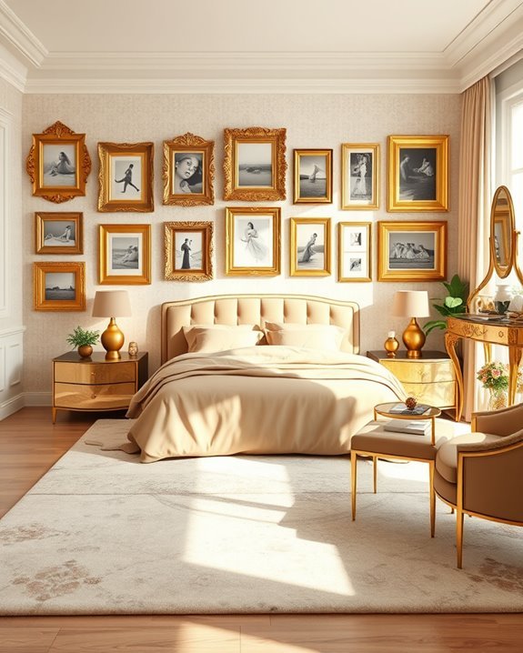 glamorous gold picture frames